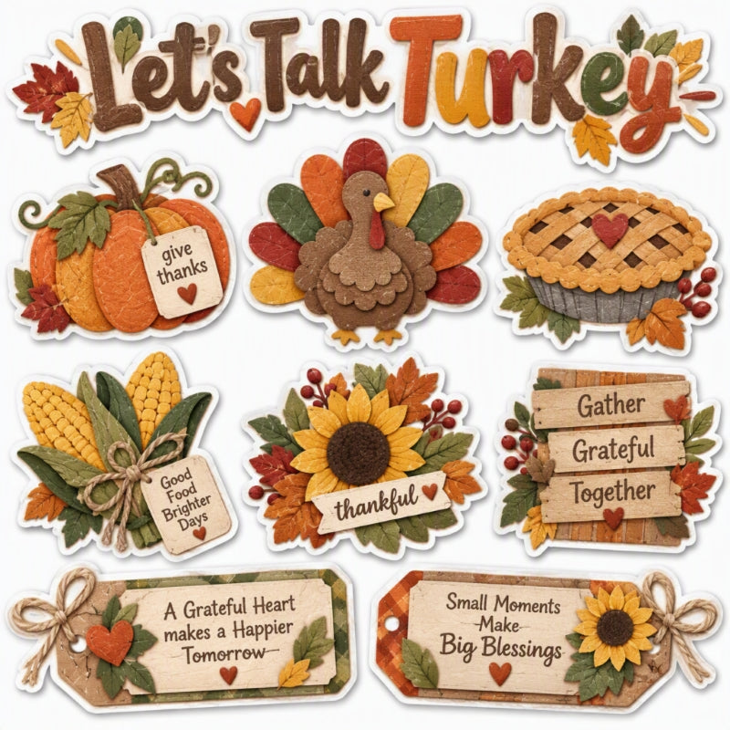 Let's Talk Turkey-Premade Cutout Set