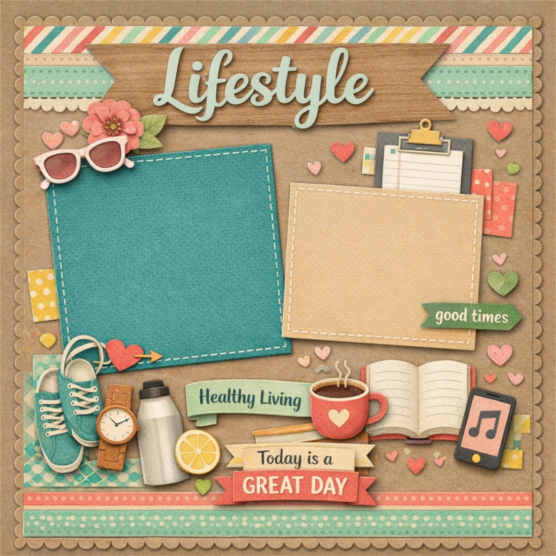 Lifestyle-Premade Scrapbook Page
