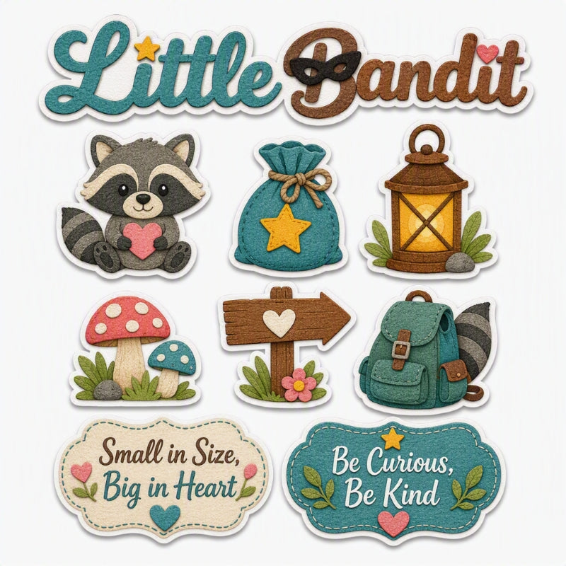 Little Bandit-Premade Cutout Set