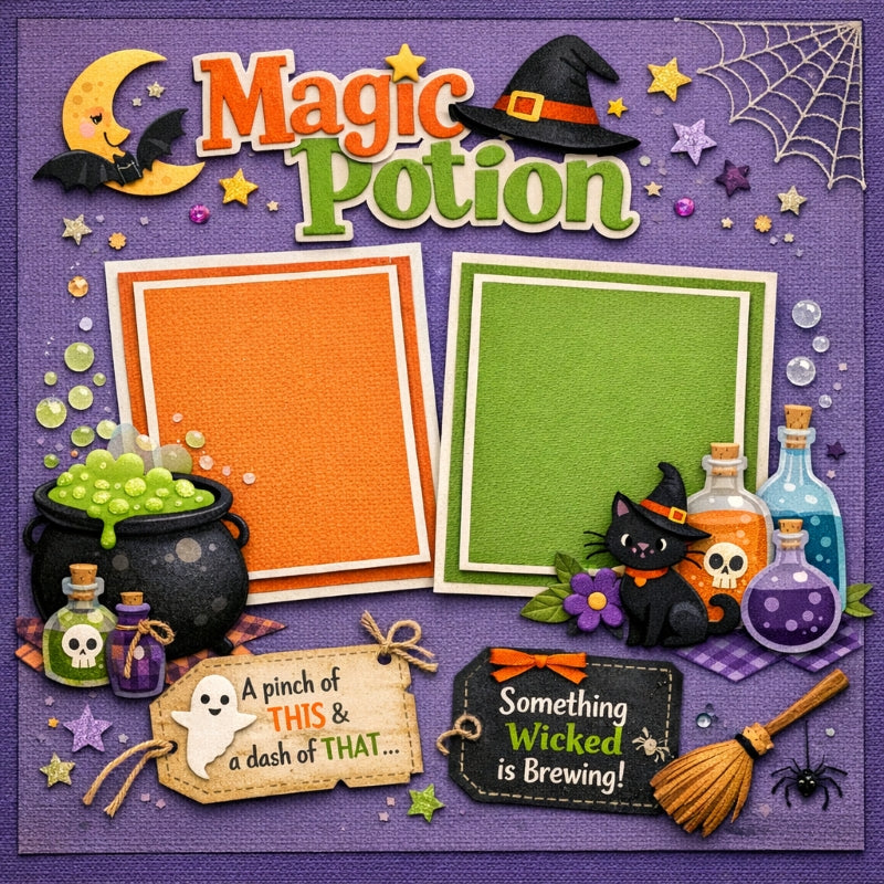Magic Potion-Premade Scrapbook Page