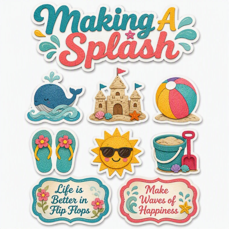 Making A Splash-Premade Cutout Set