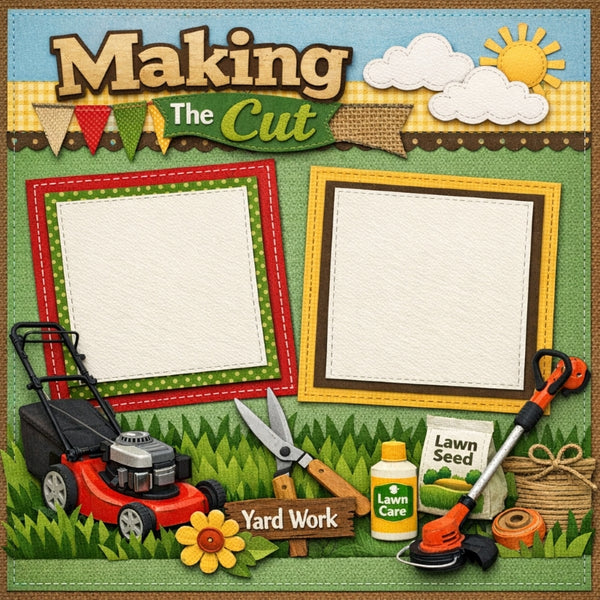 Making The Cut-Premade Scrapbook Page