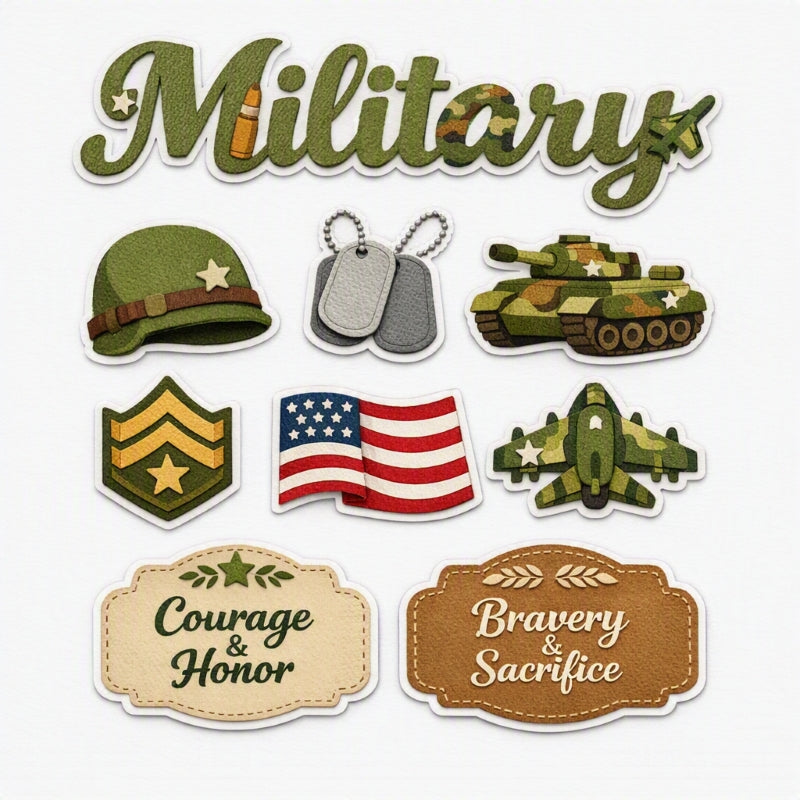 Military-Premade Cutout Set