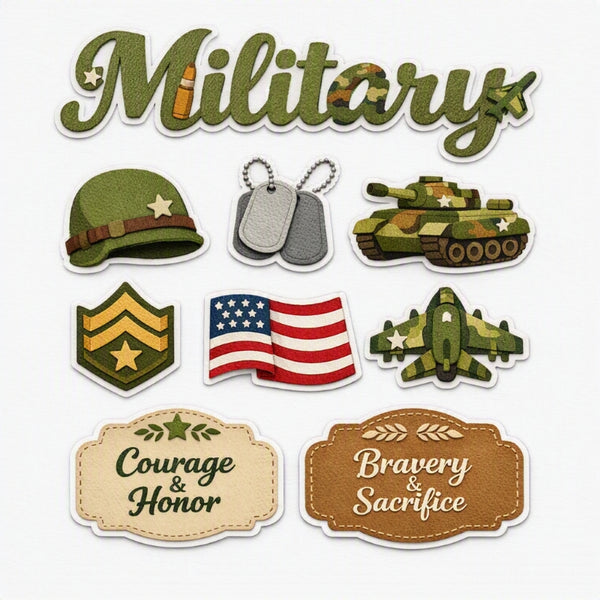 Military-Premade Cutout Set