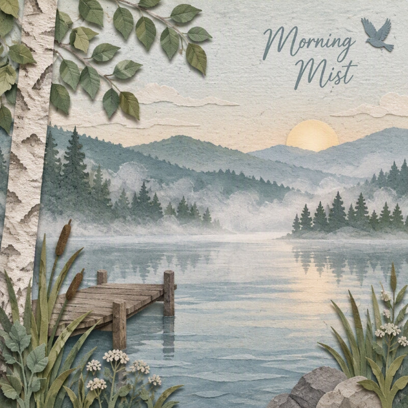 Morning Mist-Premade Creative Craft Page