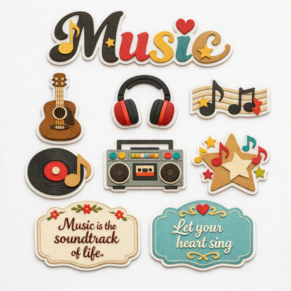 Music-Premade Cutout Set