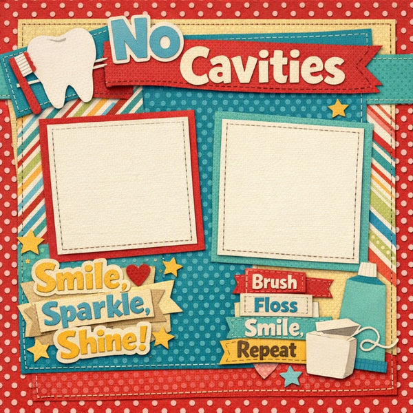 No Cavities-Premade Scrapbook Page
