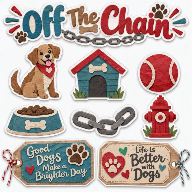Off The Chain-Premade Cut-Out Page