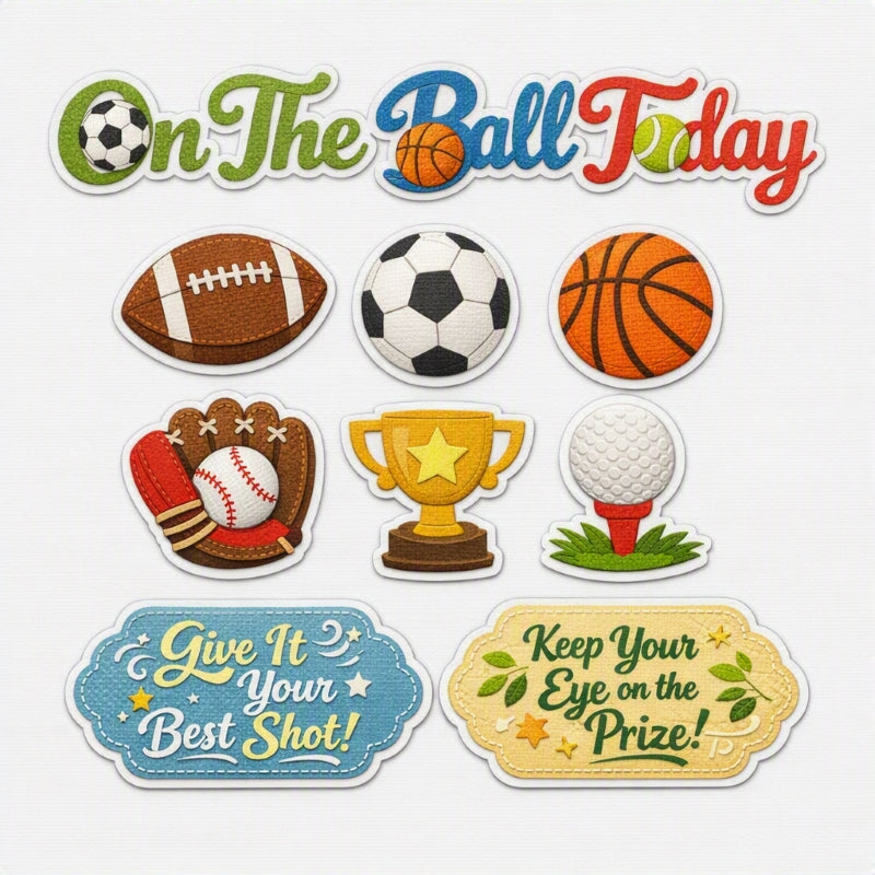 On The Ball Today-Premade Cutout Set