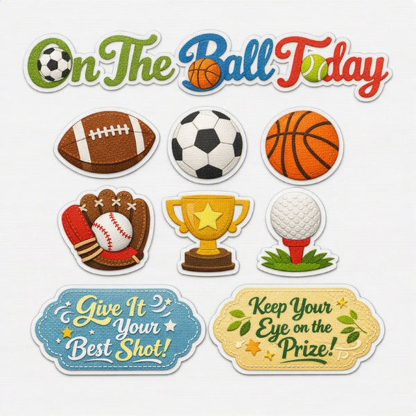 On The Ball Today-Premade Cutout Set