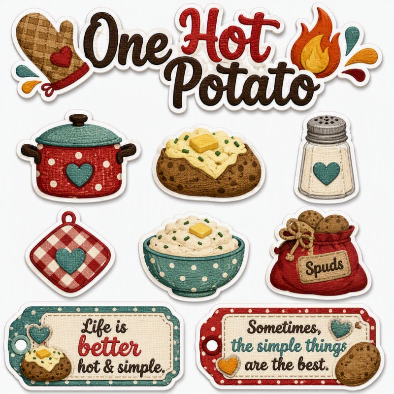 One Hot Potato-Premade Cutout Set