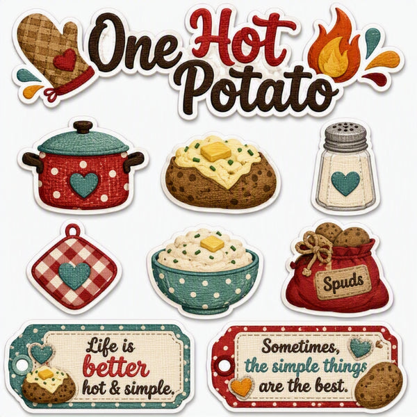 One Hot Potato-Premade Cutout Set