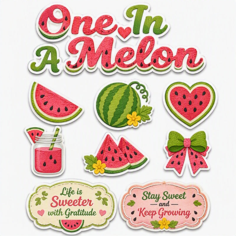 One In A Melon-Premade Cutout Set