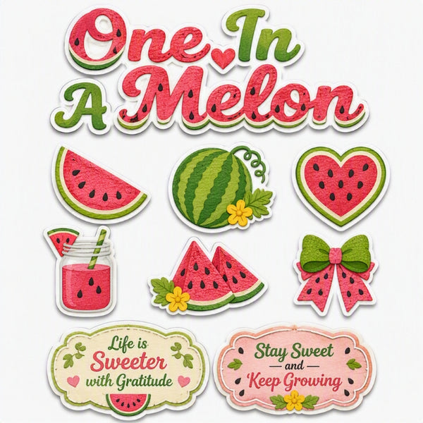 One In A Melon-Premade Cutout Set