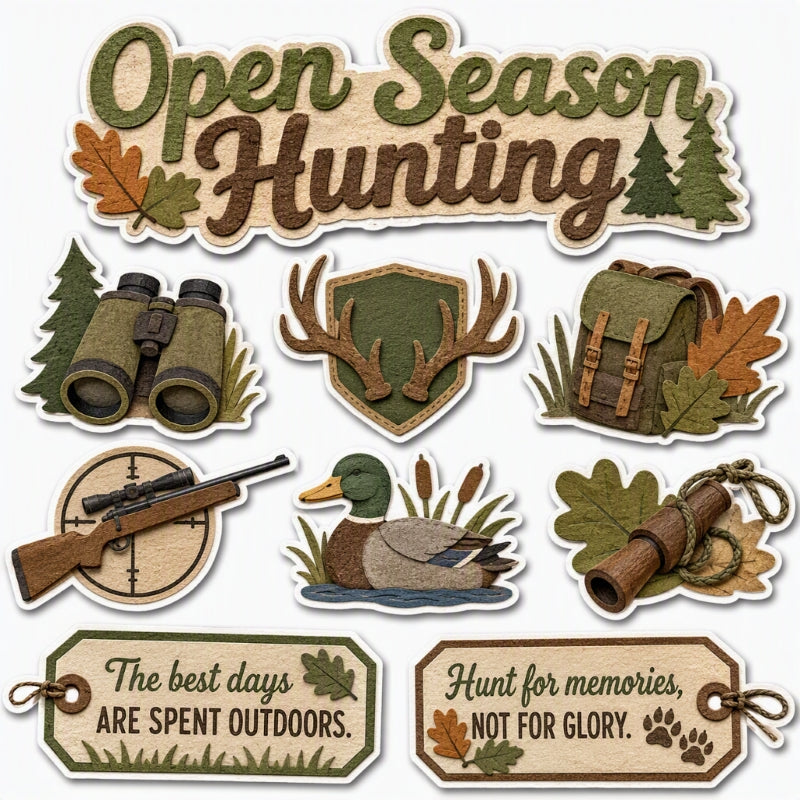 Open Season Hunting-Premade Cutout Set