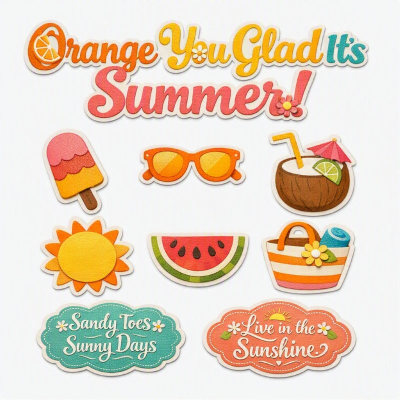 Orange You Glad It's Summer!-Premade Cutout Set
