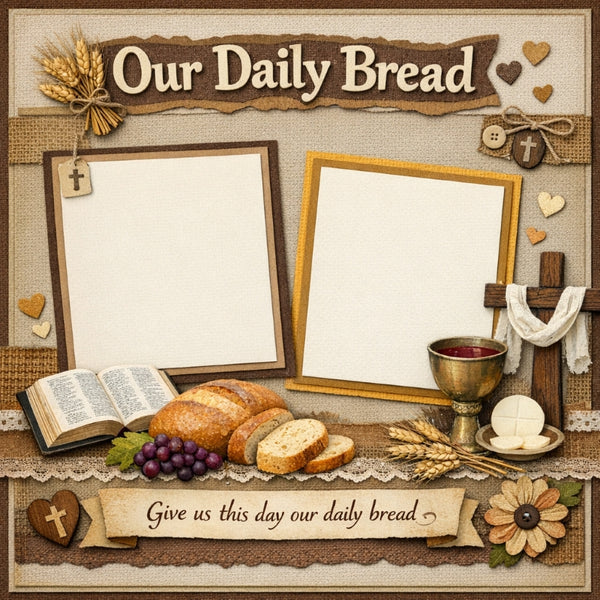 Our Daily Bread-Premade Scrapbook Page