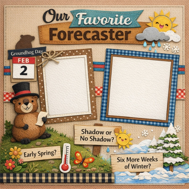 Our Favorite Forecaster-Premade Scrapbook Page