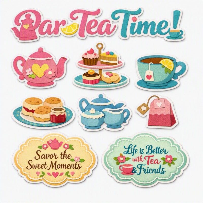 Par-Tea-Time!-Premade Cutout Set