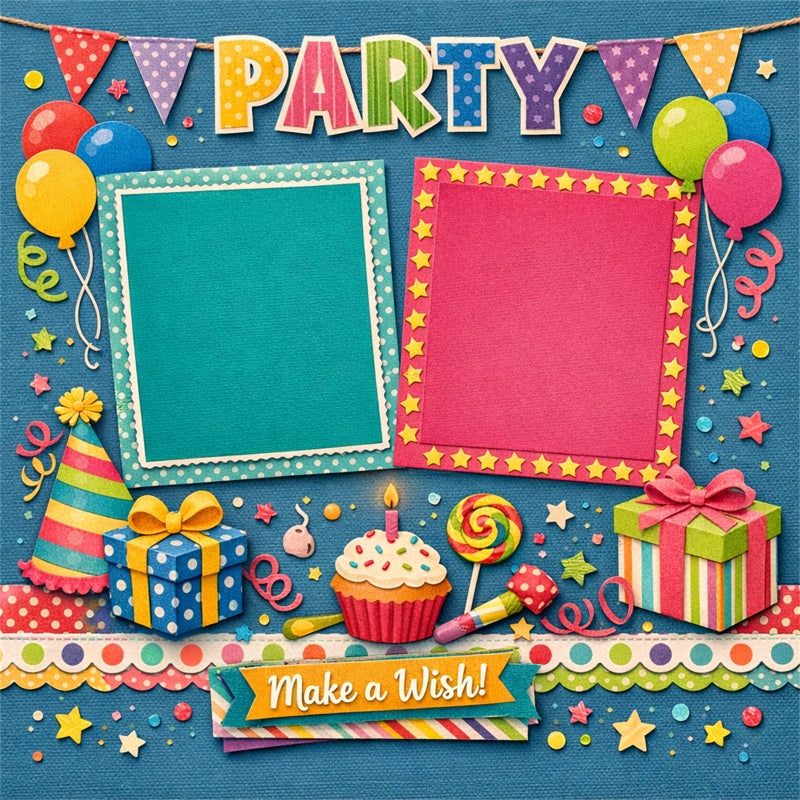 Party-Premade Scrapbook Page
