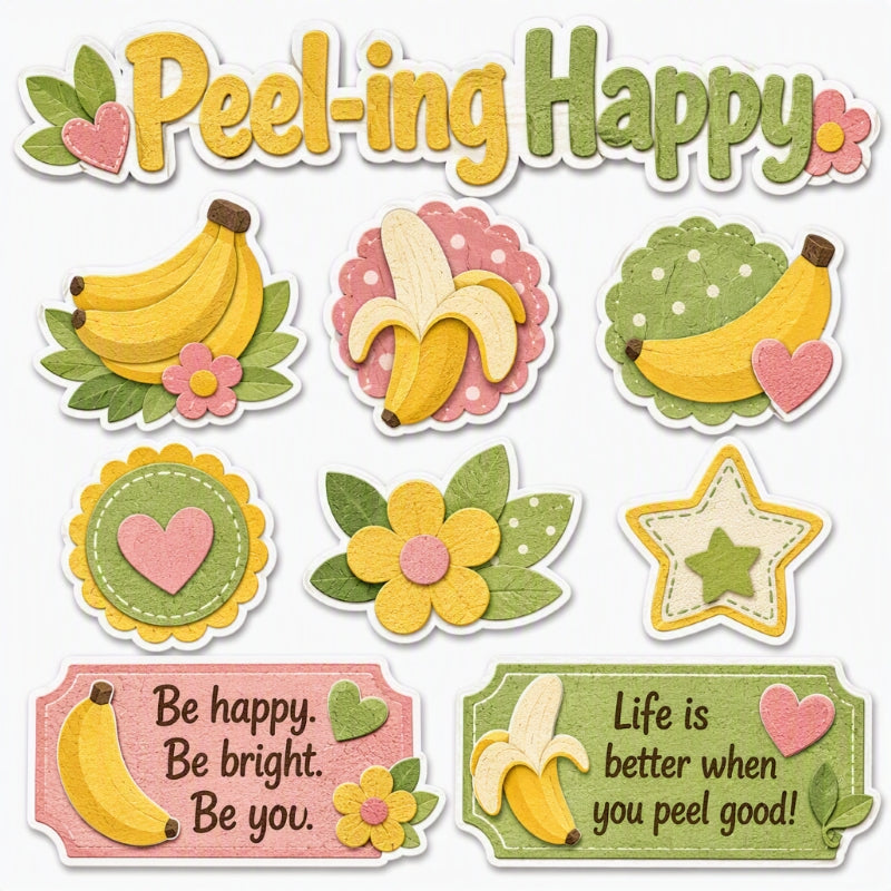 Peel-ing Happy-Premade Cutout Set