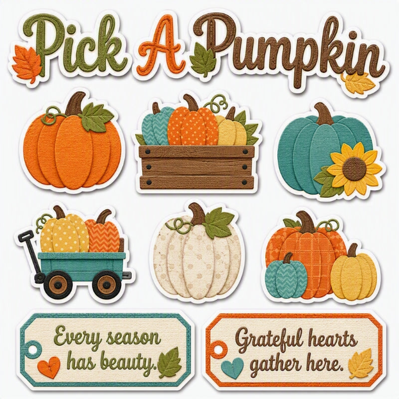 Pick A Pumpkin-Premade Cutout Set