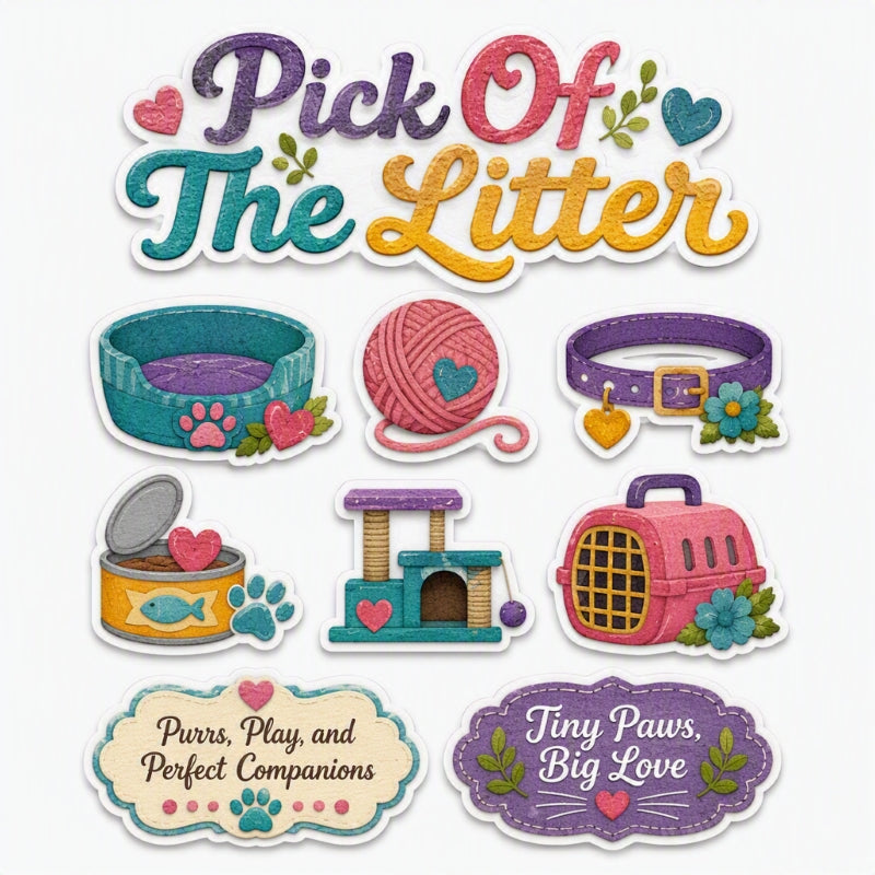 Pick Of The Litter-Premade Cutout Set