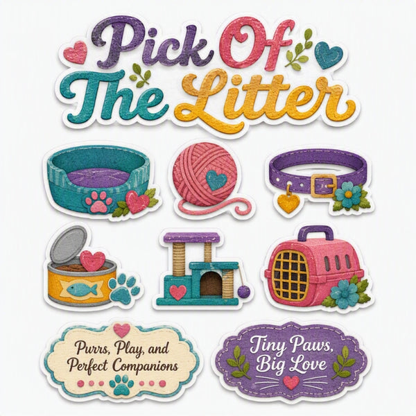 Pick Of The Litter-Premade Cutout Set