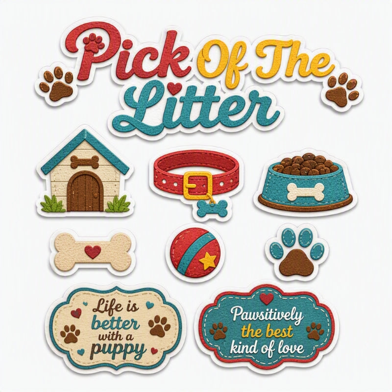 Pick Of The Litter-Premade Cutout Set