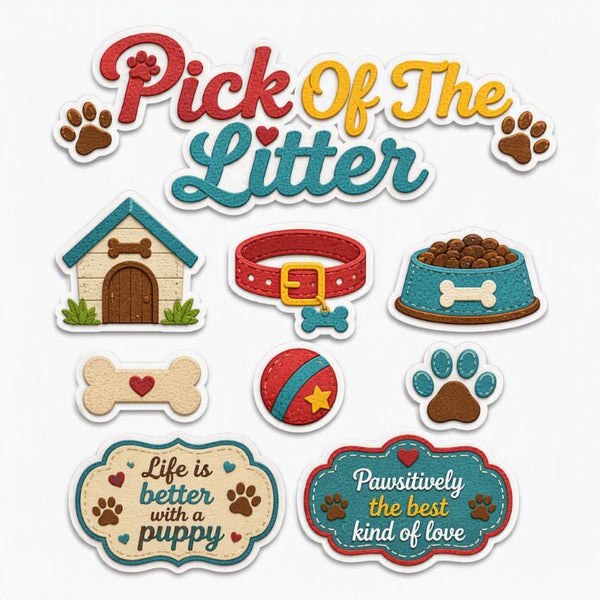 Pick Of The Litter-Premade Cutout Set