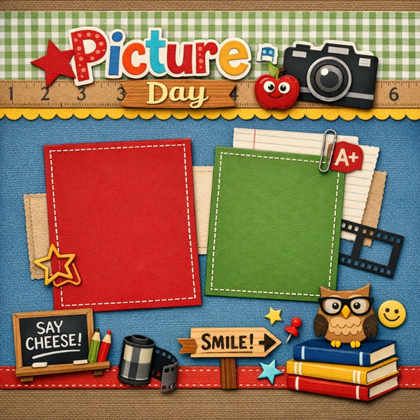 Picture Day-Premade Scrapbook Page