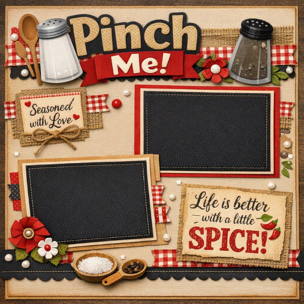 Pinch Me!-Premade Scrapbook Page