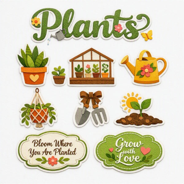 Plants-Premade Cutout Set