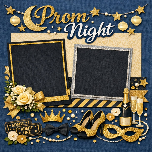Prom Night-Premade Scrapbook Page