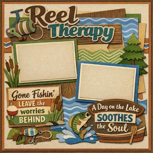 Reel Therapy-Premade Scrapbook Page
