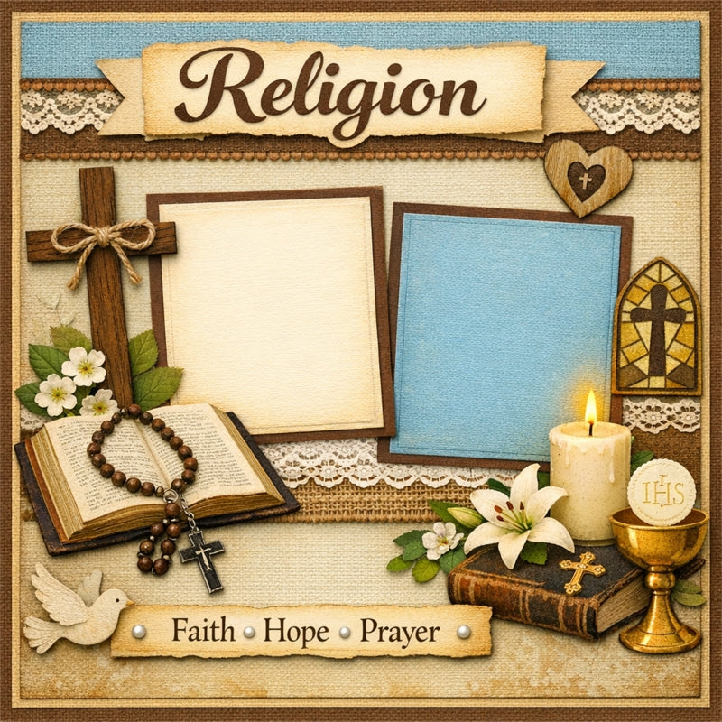 Religion-Premade Scrapbook Page