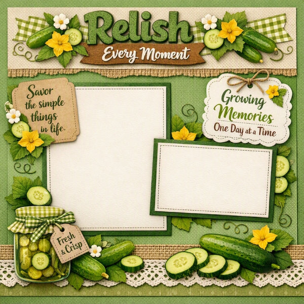 Relish Every Moment-Premade Scrapbook Page