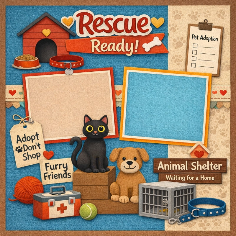 Rescue Ready!-Premade Scrapbook Page