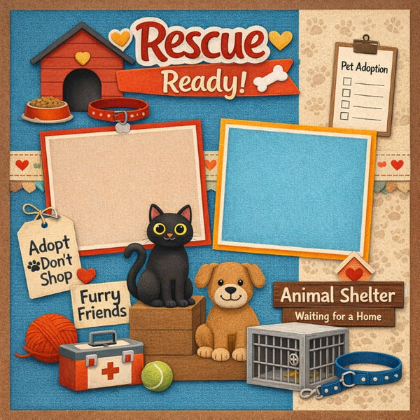 Rescue Ready!-Premade Scrapbook Page