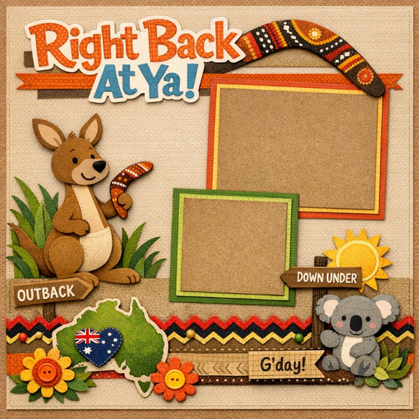 Right Back At Ya!-Premade Scrapbook Page