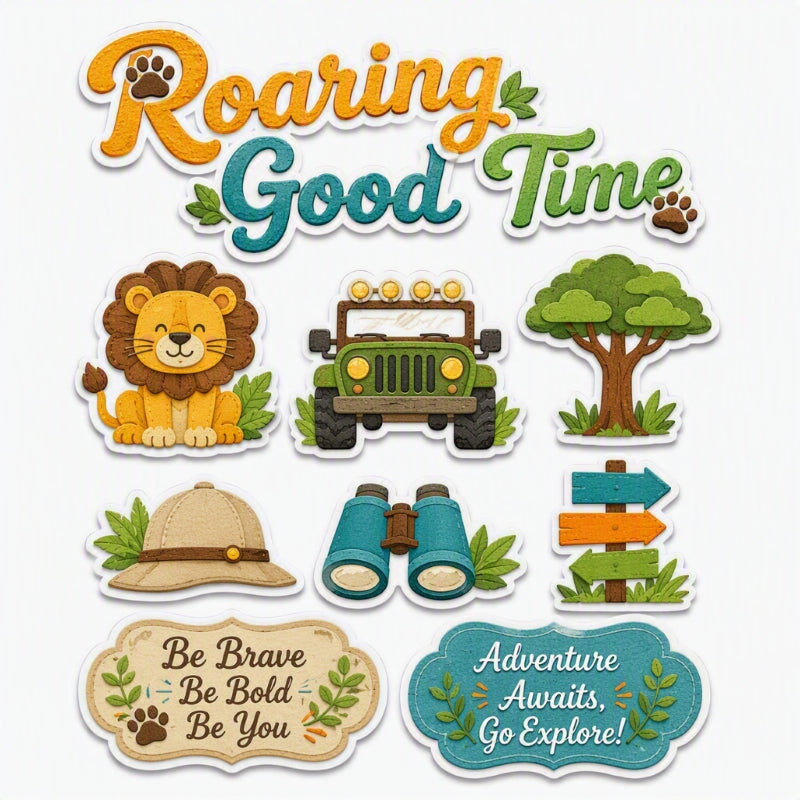 Roaring Good Time-Premade Cutout Set