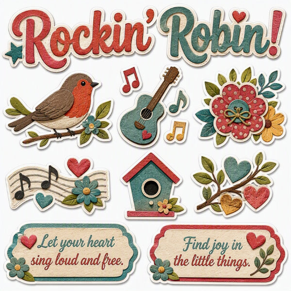 Rockin' Robin!-Premade Cutout Set
