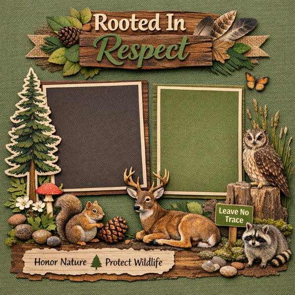 Rooted In Respect-Premade Scrapbook Page