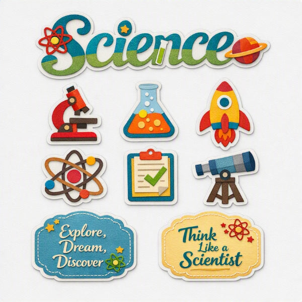 Science-Premade Cutout Set