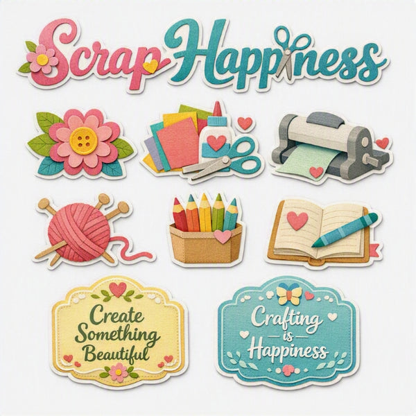 Scrap Happiness-Premade Cutout Set