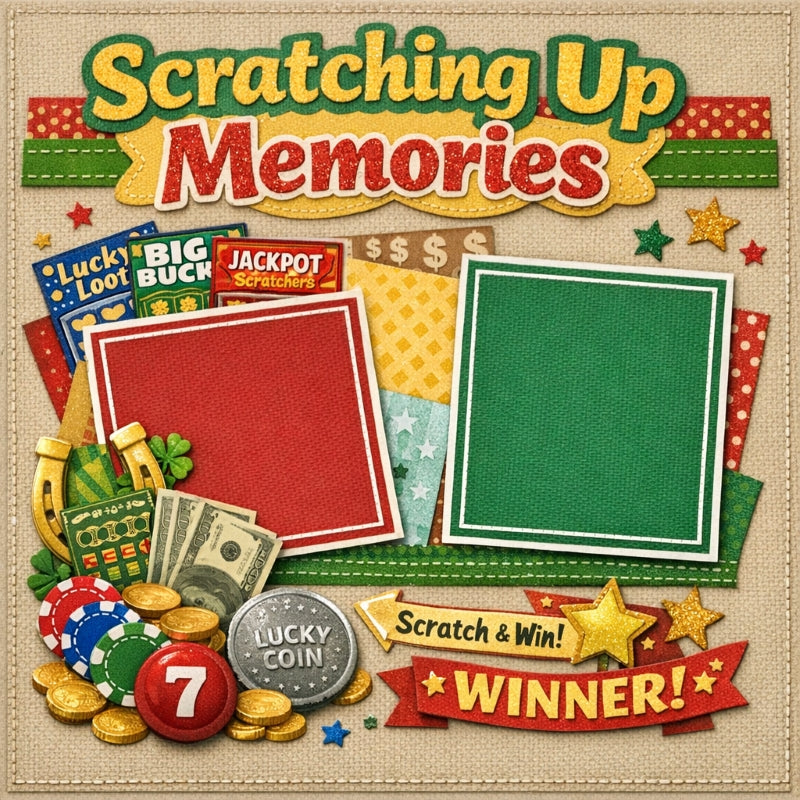 Scratching Up Memories-Premade Scrapbook Page