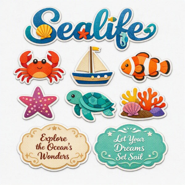 Sealife-Premade Cutout Set