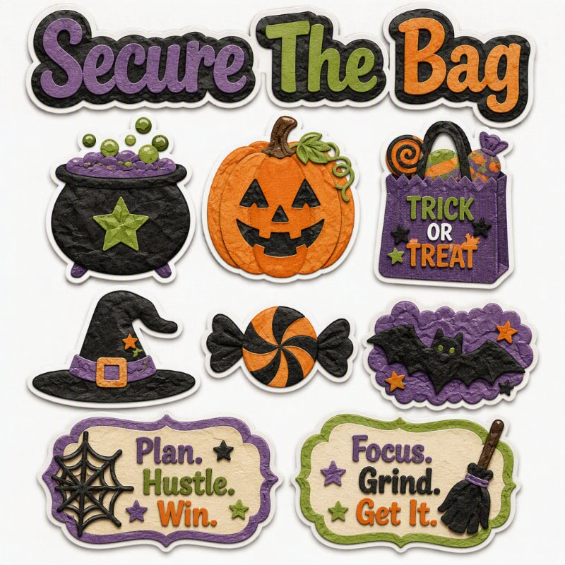 Secure The Bag-Premade Cutout Set