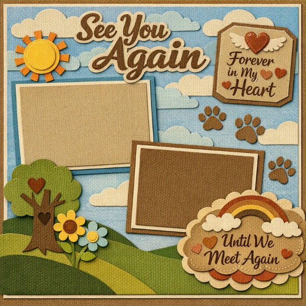 See You Again-Premade Scrapbook Page