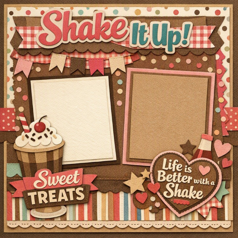 Shake It Up!-Premade Scrapbook Page